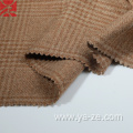 GRS wool check tweed plaid fabric for overcoat